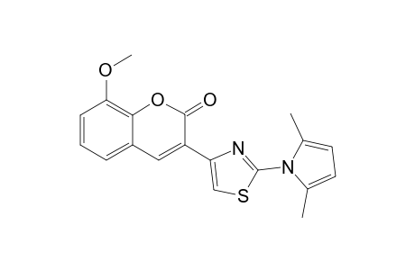 3-[2-(2,5-Dimethylpyrrolo-1-yl)thiazol-4-yl]-8-methoxycoumarins