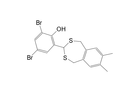 phenol, 2,4-dibromo-6-(1,5-dihydro-7,8-dimethyl-2,4-benzodithiepin-3-yl)-
