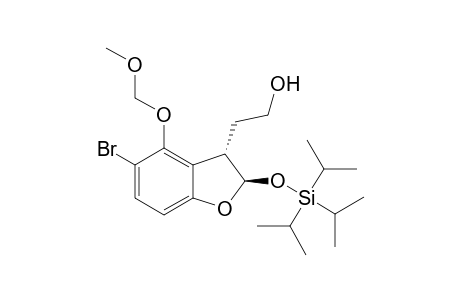 (trans)- 5-Bromo-2,3-dihydro-4-(methoxymethoxy)-2-[tris(1'-methylethyl)silyloxy]-3-ethanolbenzofuran