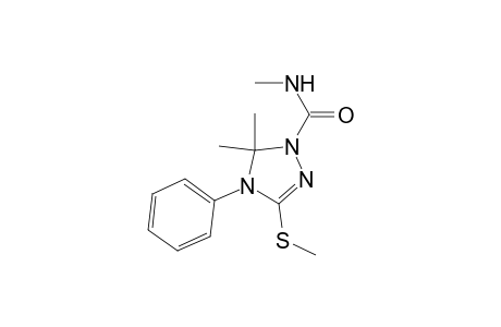 4,5-Dihydro-4-phenyl-N,5,5-trimethyl-3-(methylthio)-1H-1,2,4-triazole-1-carboxamide