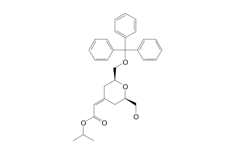 (2-HYDROXYMETHYL-6-TRITYLOXYMETHYL-TETRAHYDRO-PYRAN-4-YLIDENE)-ACETIC-ACID-ISOPROPYLESTER