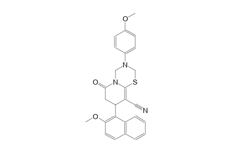 2H,6H-pyrido[2,1-b][1,3,5]thiadiazine-9-carbonitrile, 3,4,7,8-tetrahydro-8-(2-methoxy-1-naphthalenyl)-3-(4-methoxyphenyl)-6-oxo-