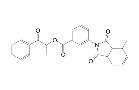 benzoic acid, 3-(1,3,3a,4,7,7a-hexahydro-4-methyl-1,3-dioxo-2H-isoindol-2-yl)-, 1-methyl-2-oxo-2-phenylethyl ester