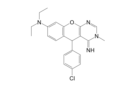 5-(4-Chlorophenyl)-8-(diethylamino)-4-imino-3-methyl-3,4-dihydro-5H-chromeno-[2,3-d]pyrimidine