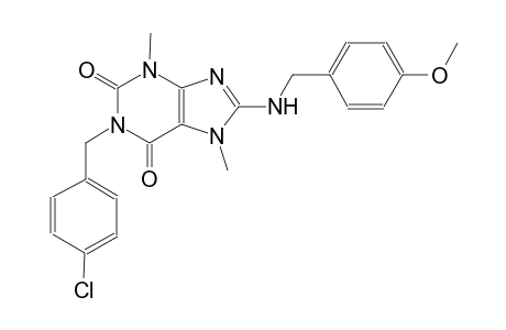 1-(4-chlorobenzyl)-8-[(4-methoxybenzyl)amino]-3,7-dimethyl-3,7-dihydro-1H-purine-2,6-dione
