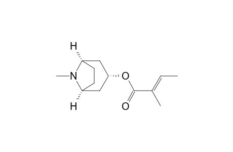 2-Butenoic acid, 2-methyl-, 8-methyl-8-azabicyclo[3.2.1]oct-3-yl ester, [1.alpha.,3.alpha.(E),5.alpha.]-