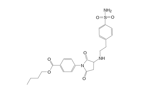benzoic acid, 4-[3-[[2-[4-(aminosulfonyl)phenyl]ethyl]amino]-2,5-dioxo-1-pyrrolidinyl]-, butyl ester