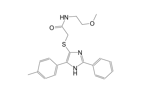 acetamide, N-(2-methoxyethyl)-2-[[5-(4-methylphenyl)-2-phenyl-1H-imidazol-4-yl]thio]-