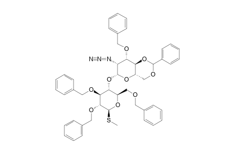 METHYL-4-O-(2-AZIDO-3-O-BENZYL-4,6-O-BENZYLIDENE-2-DEOXY-BETA-D-MANNOPYRANOSYL)-2,3,6-TRI-O-BENZYL-1-THIO-BETA-D-GLUCOPYRANOSIDE