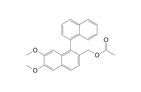 [6,7-Dimethoxy-1-(1-naphthyl)naphthalene-2-yl]methyl acetate