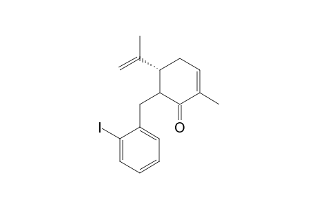 (R)-6-(2'-Iodobenzyl)-2-methyl-5-(2"-propenyl)-2-cyclohexen-1-one