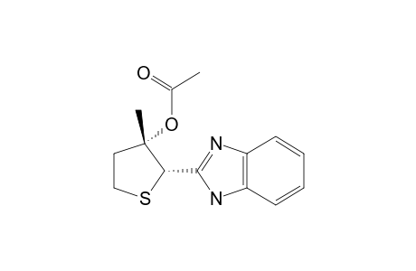 acetic acid [(2S,3S)-2-(1H-benzimidazol-2-yl)-3-methyl-tetrahydrothiophen-3-yl] ester