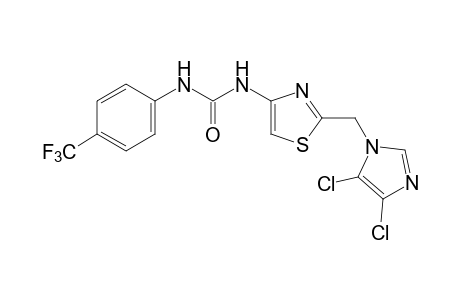 1-{2-[(4,5-DICHLOROIMIDAZOL-1-YL)METHYL]-4-THIAZOLYL}-3-(alpha,alpha,alpha-TRIFLUORO-p-TOLYL)UREA