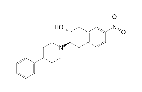 (+-)-trans-2-Hydroxy-7-nitro-3-(4-phenylpiperidino)tetralin [(+-)-7-nitrobenzovesamicol]