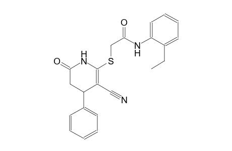 2-[(5-cyano-2-keto-4-phenyl-3,4-dihydro-1H-pyridin-6-yl)thio]-N-(2-ethylphenyl)acetamide