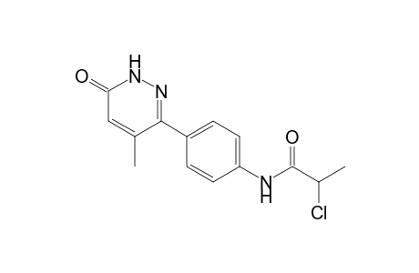 Propanamide, 2-chloro-N-[4-(1,6-dihydro-4-methyl-6-oxo-3-pyridazinyl)phenyl]-