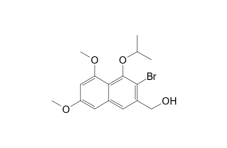 (3-bromanyl-5,7-dimethoxy-4-propan-2-yloxy-naphthalen-2-yl)methanol