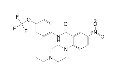 2-(4-Ethyl-1-piperazinyl)-5-nitro-N-[4-(trifluoromethoxy)phenyl]benzamide