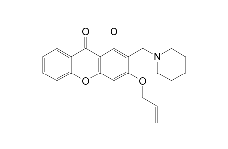 3-ALLYLOXY-1-HYDROXY-2-(PIPERIDIN-1-YL-METHYL)-9H-XANTHEN-9-ONE