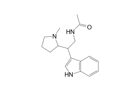 Acetamide, N-[2-(1H-indol-3-yl)-2-(1-methyl-2-pyrrolidinyl)ethyl]-