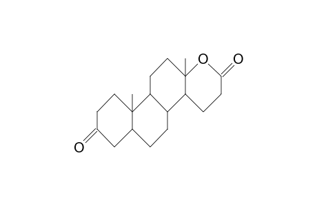17a-Oxa-D-homo-5a-androstane-3,17-dione