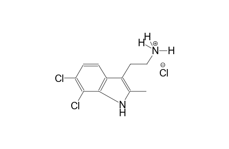 1H-indole-3-ethanaminium, 6,7-dichloro-2-methyl-, chloride