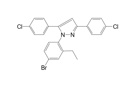 1-(4-Bromo-2-ethyl-phenyl)-3,5-bis-(4-chloro-phenyl)-1H-pyrazole