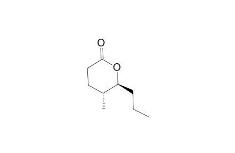 (5R*,6S*)-5-Methyl-6-propyl-tetrahydropyran-2-one