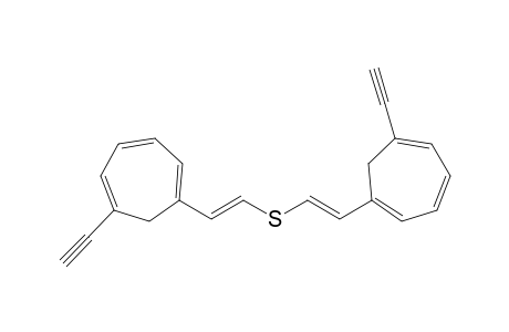 1-ethynyl-6-[(E)-2-[(E)-2-(6-ethynylcyclohepta-1,3,5-trien-1-yl)ethenyl]sulfanylethenyl]cyclohepta-1,3,5-triene