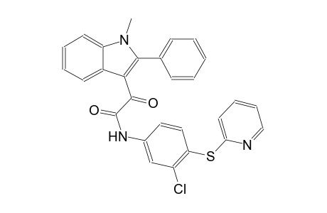 1H-indole-3-acetamide, N-[3-chloro-4-(2-pyridinylthio)phenyl]-1-methyl-alpha-oxo-2-phenyl-