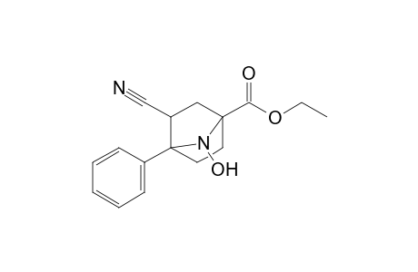 Ethyl 3-cyano-7-hydroxy-4-phenyl-7-azabicyclo[2.2.1]heptane-1-carboxylate