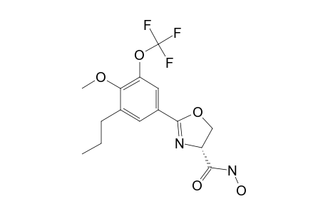 2-(4-METHOXY-5-PROPYL-3-TRIFLUOROMETHOXYPHENYL)-4,5-DIHYDROOXAZOLE-4-CARBOXYLIC-ACID-HYDROXAMIDE