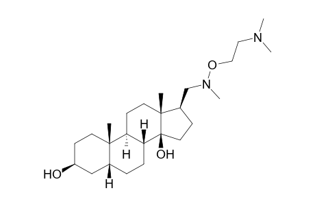 17.beta.[N-(2-Dimethylaminoethoxy)-N-methylaminomethyl]-5.beta.-androstane-3.beta.,14.beta.-diol