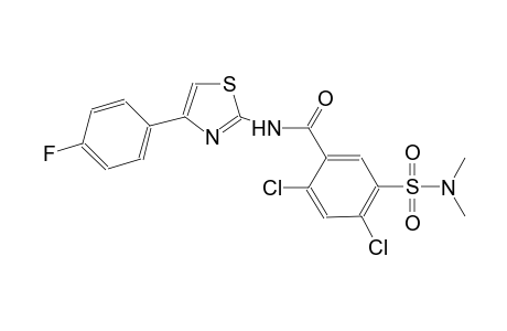 2,4-dichloro-5-[(dimethylamino)sulfonyl]-N-[4-(4-fluorophenyl)-1,3-thiazol-2-yl]benzamide