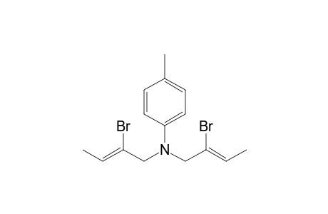 bis[(Z)-2-bromobut-2-enyl]-(p-tolyl)amine