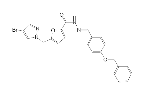 N'-{(E)-[4-(benzyloxy)phenyl]methylidene}-5-[(4-bromo-1H-pyrazol-1-yl)methyl]-2-furohydrazide