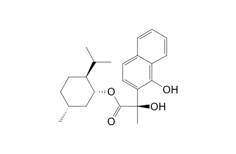 2-Naphthaleneacetic acid, .alpha.,1-dihydroxy-.alpha.-methyl-, 5-methyl-2-(1-methylethyl)cyclohexyl ester, [1R-[1.alpha.(R*),2.beta.,5.alpha.]]-
