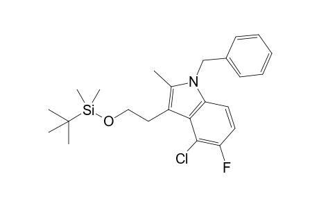 N-Benzyl-3-(2-{tert-butyldimethylsilyloxy}ethyl)-4-chloro-5-fluoro-2-methyl-1H-indole
