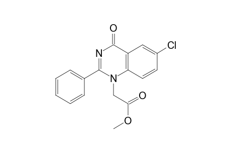1(4H)-Quinazolineacetic acid, 6-chloro-4-oxo-2-phenyl-, methyl ester