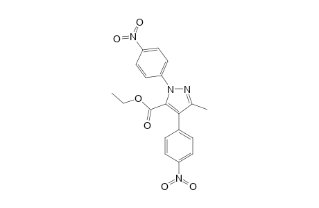 5-ETHOXYCARBONYL-3-METHYL-1,4-DI-(PARA-NITROPHENYL)-PYRAZOLE