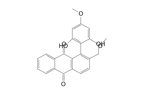 1-(2,4-dimethoxy-6-oxidanyl-phenyl)-2-(hydroxymethyl)anthracene-9,10-dione