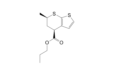 Propyl (4S,6R)-6-methyl-5,6-dihydro-4H-thieno[2,3-b]thiopyran-4-carboxylate