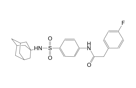 N-{4-[(1-adamantylamino)sulfonyl]phenyl}-2-(4-fluorophenyl)acetamide