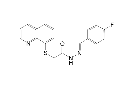 (Quinolin-8-ylsulfanyl)-acetic acid (4-fluoro-benzylidene)-hydrazide