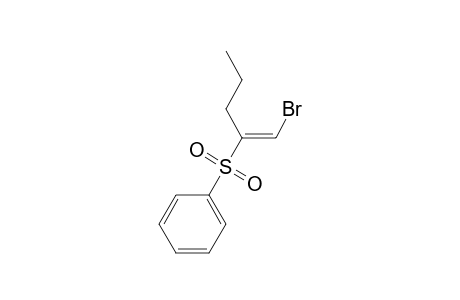 (E)-1-Bromo-2-(benzenesulfonyl)pent-1-ene