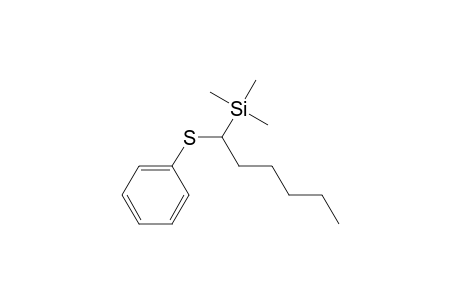 Silane, trimethyl[1-(phenylthio)hexyl]-