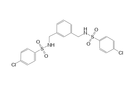 4-chloro-N-[3-({[(4-chlorophenyl)sulfonyl]amino}methyl)benzyl]benzenesulfonamide