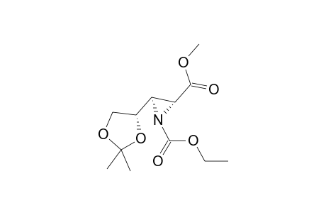 (2R,3R)-1-(Ethoxycarbonyl)-3-(methoxycarbonyl)-3-[(4S)-2,2-dimethyl-1,3-dioxolan-4-yl)]aziridine