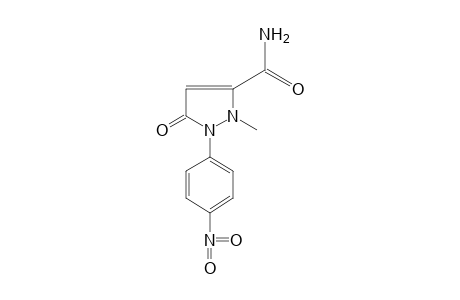 2-methyl-1-(p-nitrophenyl)-5-oxo-3-pyrazoline-3-carboxamide