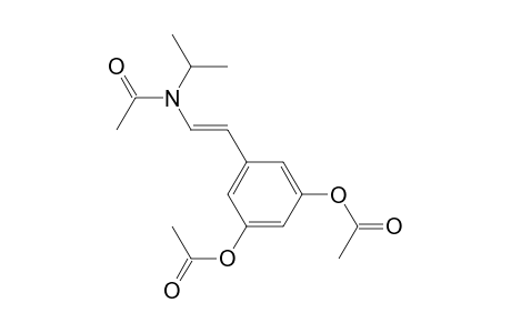 1-(3,5-diacetoxyphenyl)-2-(N-isopropyl-N-acetylamino)ethene